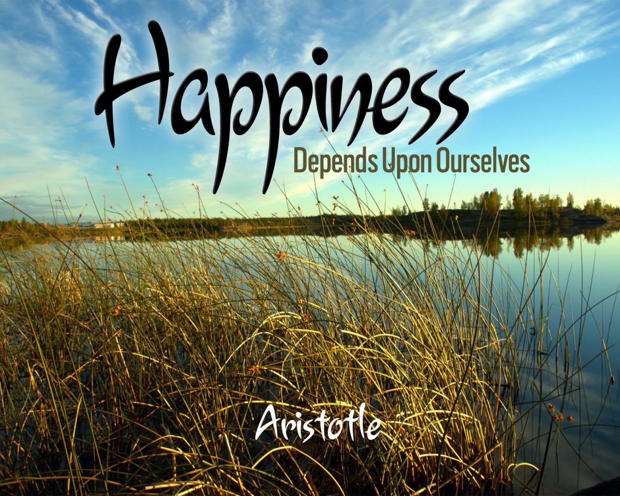Happiness depends ourselves essay