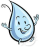 WATER DROPLET HAPPY ICON GIMPCROPPED