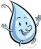 WATER DROPLET HAPPY ICON GIMPCROPPED