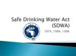 SAFE WATER ACT